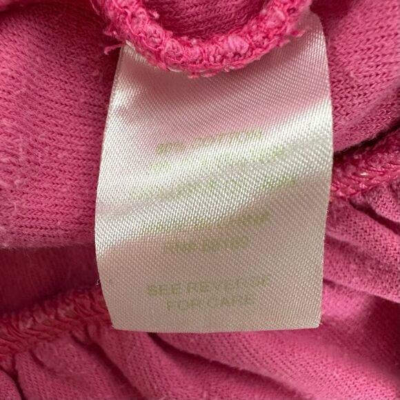Lilly Pulitzer Girls Swim Cover Up Full Zip Hooded Pink Terry Cloth Size Small 4 - Picture 6 of 6
